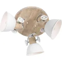 Mexlite Spot gearwood 3063w wit