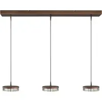 Masterlight 3-lichts hanglamp Imperia 100cm cacao bruin