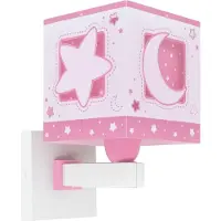 DALBER Roze wandlamp Moonlight voor kinderkamer