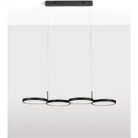 Lyora Moderne hanglamp Magnus zwart 84cm
