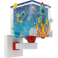 DALBER Wandlampje Rocket blauw met wit