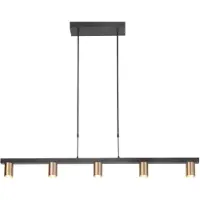 Highlight Kantoor Hanglamp Perugia Mat Goud 5x Gu10