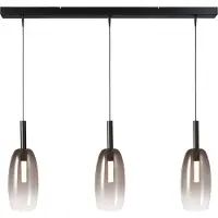 Masterlight 3L hanglamp Ø 11,5cm Lido Olive met smoke-fading glas