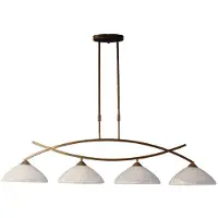 Masterlight Eetkamer lamp Verona 1 4-lichts bronsbruin