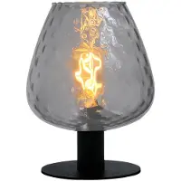 Masterlight Tafellamp Porto Met Diamond Smoke Glas