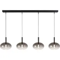 Masterlight 4L hanglamp Ø24cm Lido Onion met smoke-fading glas