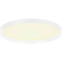 Steinhauer Strakke plafondlamp Flady wit Ø 50cm