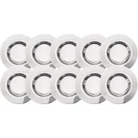 Brilliant G03093/82 Cosa 30 LED-inbouwlamp Set van 10 stuks LED LED vast ingebouwd 1.5 W RVS