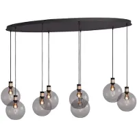 Masterlight Hanglamp Lazise 2 8x Ø 20cm goud met zwart