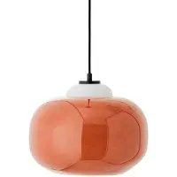 Brilliant Glazen hanglamp Blop, dimbaar, geel / oranje, Woon-/ Eetkamer, Glas, hanglamp