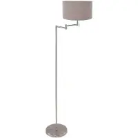 Steinhauer Vloerlamp Bella metaal met grijze kap