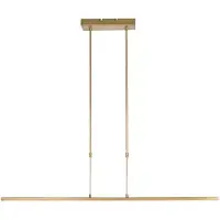 Steinhauer Hanglamp Zelena 1482GO Goud – LED hanglamp 122cm met up- en downlight