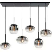 Highlight Hanglamp Bellini zwart 6-lichts recht