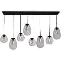 Masterlight Hanglamp Lava 8x helder glas