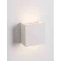 Lyora Vierkante wandlamp Sensia wit 12,5cm