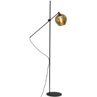 Masterlight Verstelbare vloerlamp Quinto Smoke met smoke glas