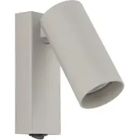 Lyora Richtbare spot Fourty met schakelaar - licht grijs