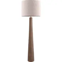 Masterlight Japandi vloerlamp Woodie hout met natural