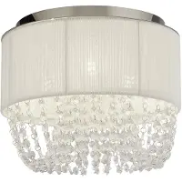 Searchlight Plafondlamp Bellano chroom Ø 30cm