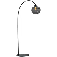Masterlight Booglamp Porto Ball Smoke Glas Ø 30cm