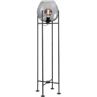 Highlight Vloerlamp Fantasy Zwart Met Smoke Glas 101cm
