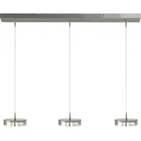 Masterlight 3-lichts hanglamp Imperia 100cm nikkel