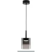 Highlight Hanglamp Salerno zwart met smoke glas