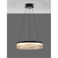 Lyora Design hanglamp Pauline zwart met glas Ø 55cm