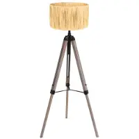 Steinhauer Tripod Vloerlamp Triek Met Strokleurige Kap