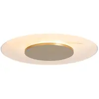 Steinhauer LED-plafondlamp Lido, dimbaar, messing / goud, Woon-/ Eetkamer, metaal, Modern, LED plafondlamp