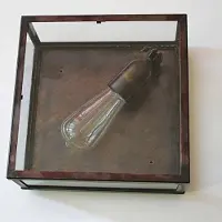 Authentage Plafondlamp Vitre 1L landelijk
