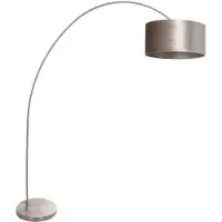 Steinhauer Booglamp Solva metaal met zilvere kap