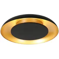 Steinhauer Plafonniere Golden Veil zwart Ø 40cm