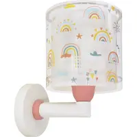 DALBER Wandlamp Rainbow roze voor kinderkamer