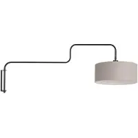 Steinhauer Wandlamp Bloeba, zwart, Woon-/ Eetkamer, metaal, Modern, wandlamp