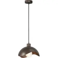 Masterlight Design hanglamp Volta Ø30cm - golvend - cacao