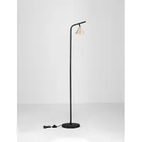 Lyora Vloerlamp Conico zwart met goud