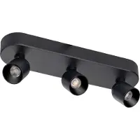 Eth 3-lichts opbouwspot Dennis led - zwart