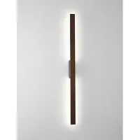 Nova Luce Strakke wandlamp Doul roestbruin 121cm