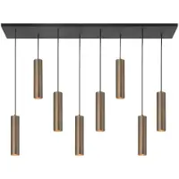 Highlight Eetkamer Hanglamp Perugia Brons 8x Gu10