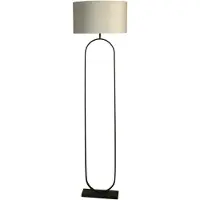Searchlight Vloerlamp Modish zwart met grijze kap