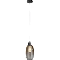 Masterlight Glazen hanglamp Olive Ø 15cm - zwart