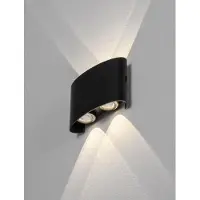Nova Luce Ovale wandlamp Duomo antraciet