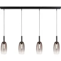 Masterlight 4L hanglamp Ø11,5cm Lido Olive met smoke-fading glas