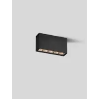 Nova Luce Plafondlamp Jax rechthoek antraciet