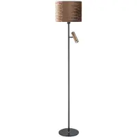 Highlight Landelijke vloerlamp Trend zwart met koper brons