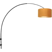 Steinhauer Wandlamp Sparkled Light 1481ZW+K1068KS Zwart-Fluweel Goud