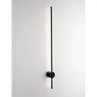 Nova Luce Design wandlamp Ridge zwart 97cm