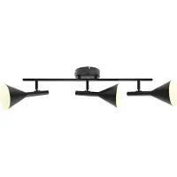 Nordlux Kelvis LED Plafondlamp | 3x GU10 Max 12W | Dimbaar | Zwart