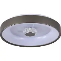 Searchlight Plafondlamp Polka, dimbaar, bruin / roest, Woon-/ Eetkamer, metaal, Modern, plafondlamp